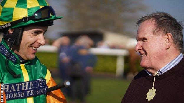 Paisley Park's owner Andrew Gemmell and jockey Aidan Coleman