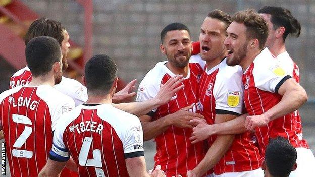 Cheltenham Town celebrate