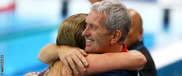 Bill Furniss and Rebecca Adlington in Bejing, 2008