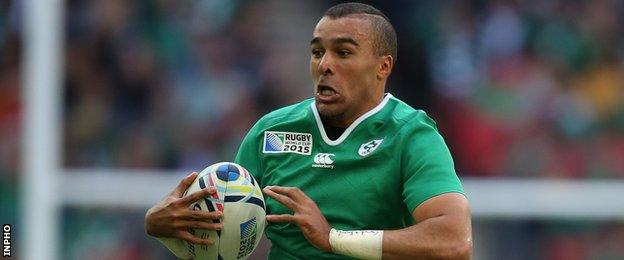 Simon Zebo impressed against Romania on Sunday