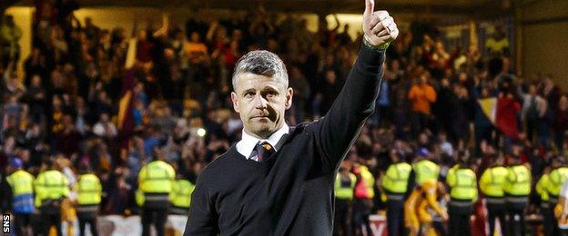 Motherwell manager Stephen Robinson