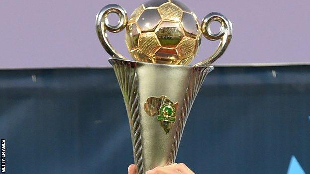 The Confederation Cup trophy