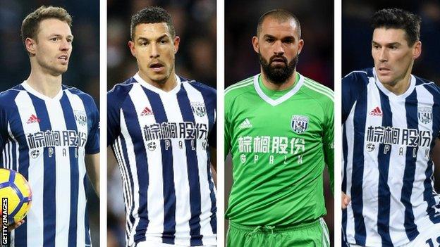 Jonny Evans, Jake Livermore, Boaz Myhill, Gareth Barry