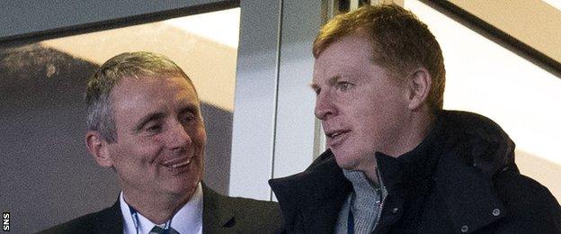Tom Boyd and Neil Lennon