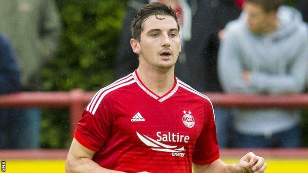 Kenny McLean in action for Aberdeen