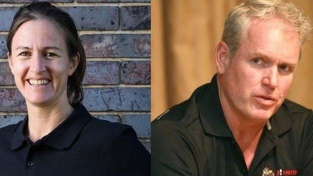 Lydia Greenway (left) and Tom Moody