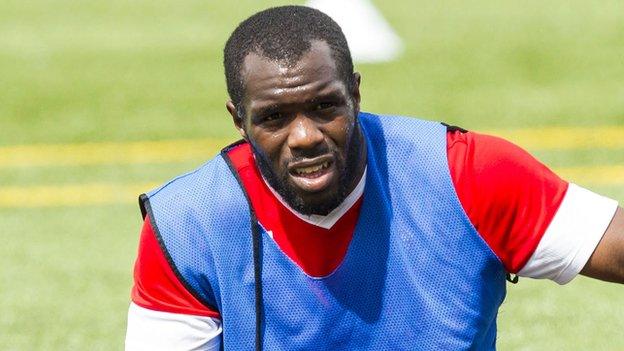 Christian Nade trains with Hamilton