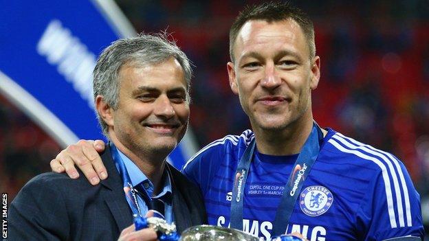 Jose Mourinho (left) and John Terry