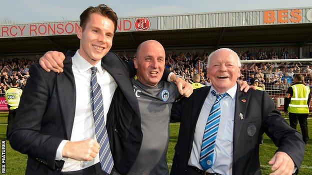 David Sharpe, Paul Cook and Dave Whelan