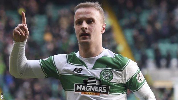 Celtic's Leigh Griffiths celebrates