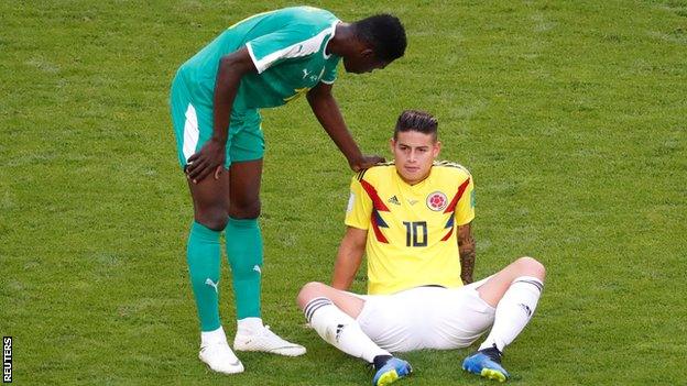 Colombia midfielder James Rodriguez