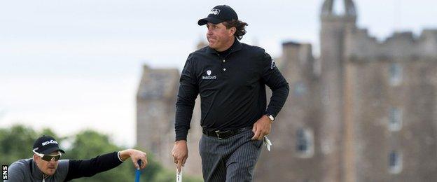 Phil Mickelson at Castle Stuart in 2013