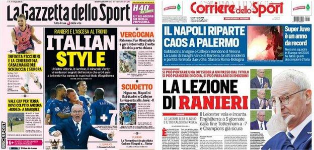 Italian newspapers