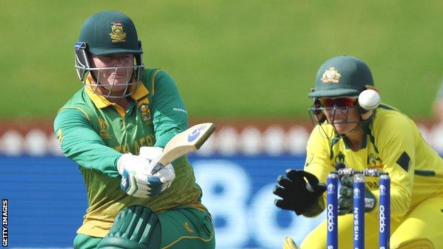 Lizelle Lee batting for South Africa