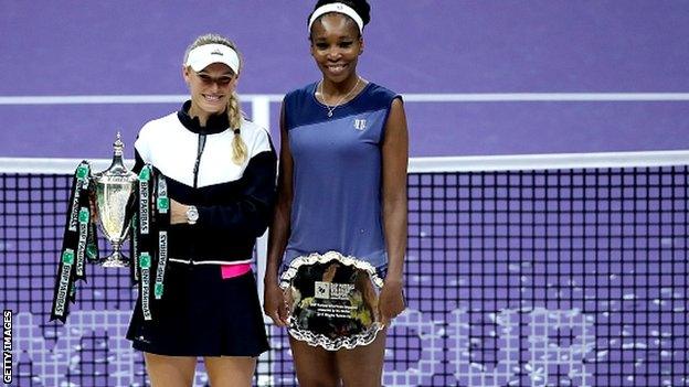 Caroline Wozniacki and Venus Williams