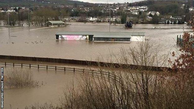 Bradford and Bingley Cricket Club after the floods