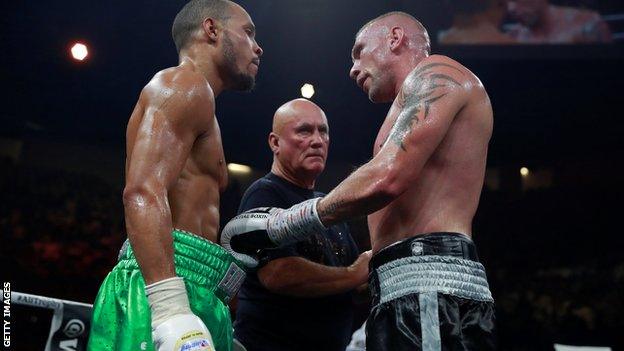 Chris Eubank Jr (left) and JJ McDonagh (right)