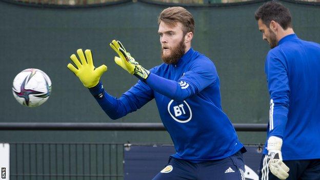 Zander Clark was recalled to the Scotland squad for the matches with Moldova and Denmark