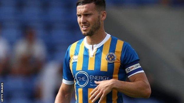 Mat Sadler captained Shrewsbury Town in both their losing Wembley final appearances in 2018