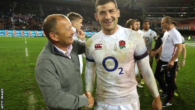 Eddie Jones and Jonny May