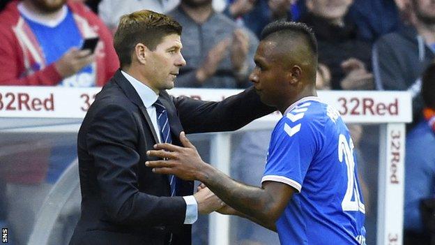 Steven Gerrard & Alfredo Morelos