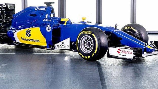 The new Sauber car