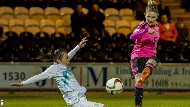 Leanne Ross was among the Scotland scorers in the win over Austria