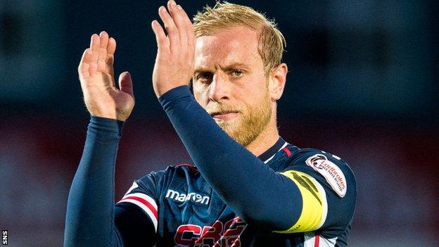 Andrew Davies in action for Ross County