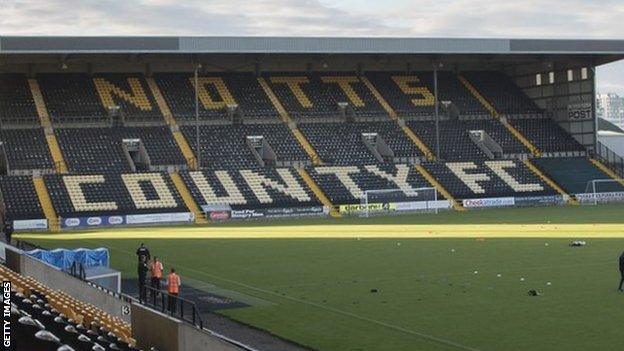 Notts County's Meadow Lane stadium