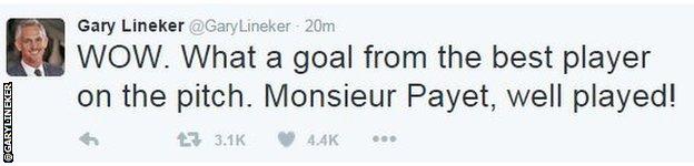 Gary Lineker tweet