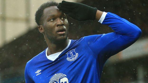 Everton striker Romelu Lukaku