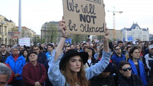 CEU protest