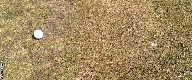 One of the greens at Chambers Bay