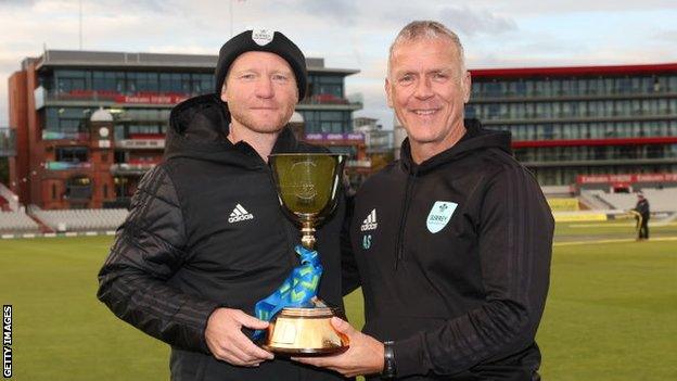 Gareth Batty and Alec Stewart