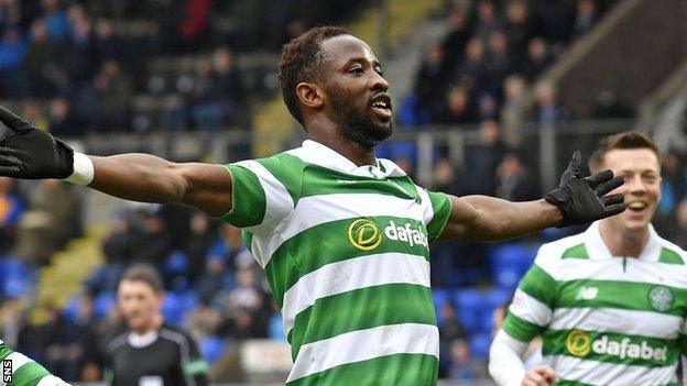 Celtic's Moussa Dembele celebrates