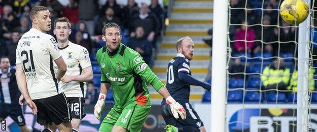 Liam Boyce scores his and Ross County's second