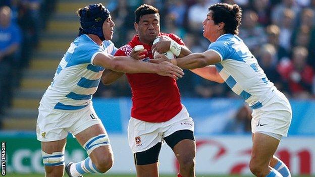 Siale Piutau played all four group games for Tonga in the 2015 Rugby World Cup