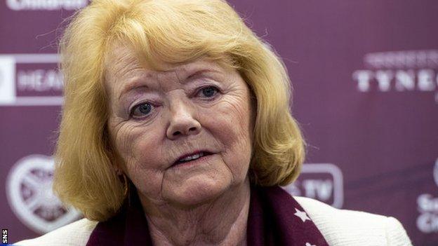 Hearts owner Ann Budge