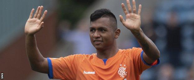 Rangers striker Alfredo Morelos