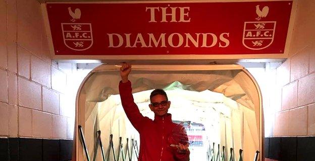 Mark Allison had a combined passion for football and music