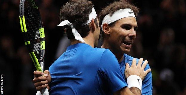 Roger Federer and Rafael Nadal