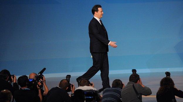 George Osborne on stage