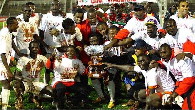 Kenya celebrate winning the 2013 Cecafa Senior Challenge Cup