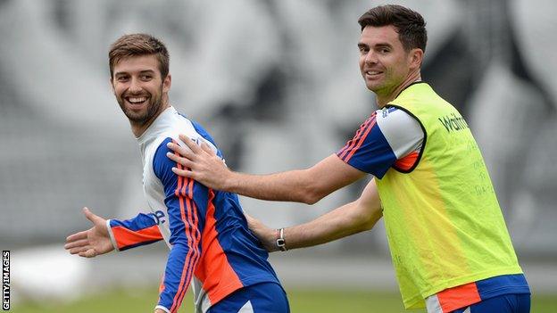 Mark Wood and James Anderson