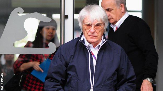 Formula 1 boss Bernie Ecclestone