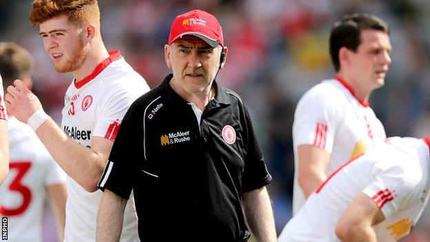 Mickey Harte guided Tyrone to All-Ireland SFC titles in 2003, 2005 and 2008