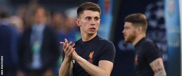 Liverpool striker Ben Woodburn