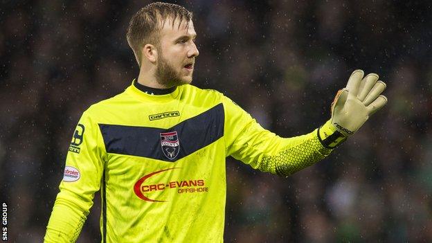 Ross County goalkeeper Scott Fox