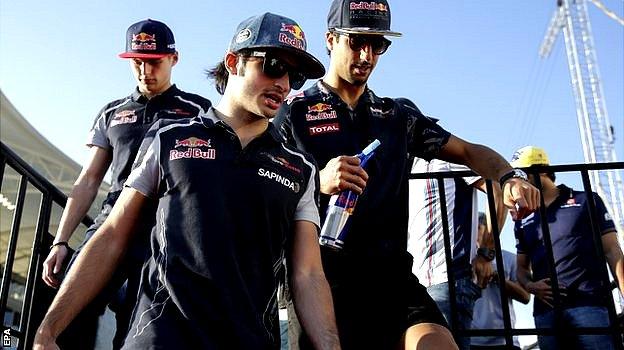 Max Verstappen, Carlos Sainz Jr and Daniel Ricciardo