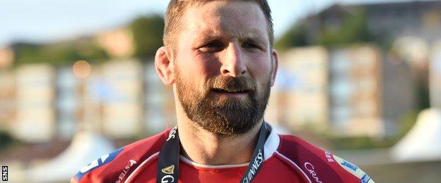 Scarlets' John Barclay was man of the match against Glasgow Warriors on Saturday